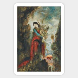 Sappho by Gustave Moreau Sticker